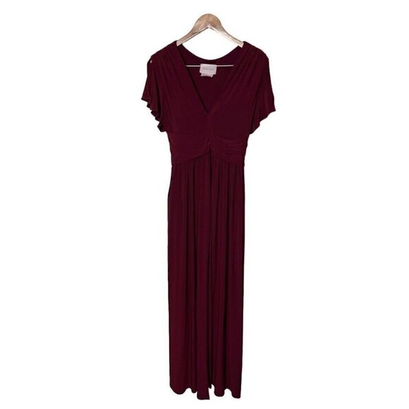 BHLDN Burgundy Maxi Dress - Picture 2 of 6
